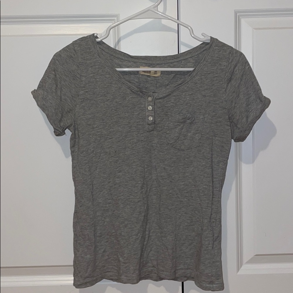 Hollister Cuffed Short Sleeve Shirt